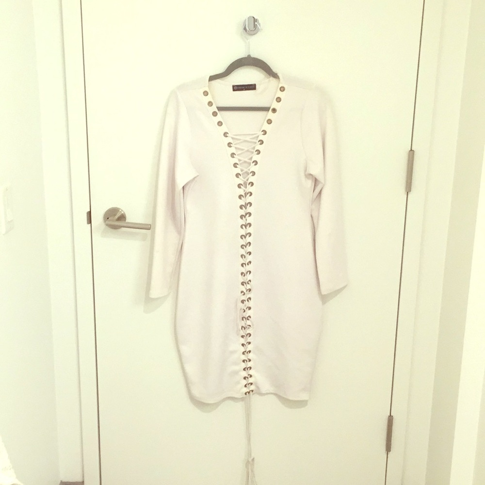 Front Lace Detail Dress